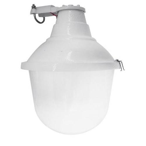 Luminaria de fundición con tulipa de colgar policarbonato E40